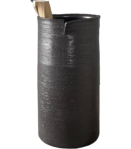 Amazon｜信楽焼陶器 傘立 トライアングル傘立（L） 高さ58.0cm 335-01